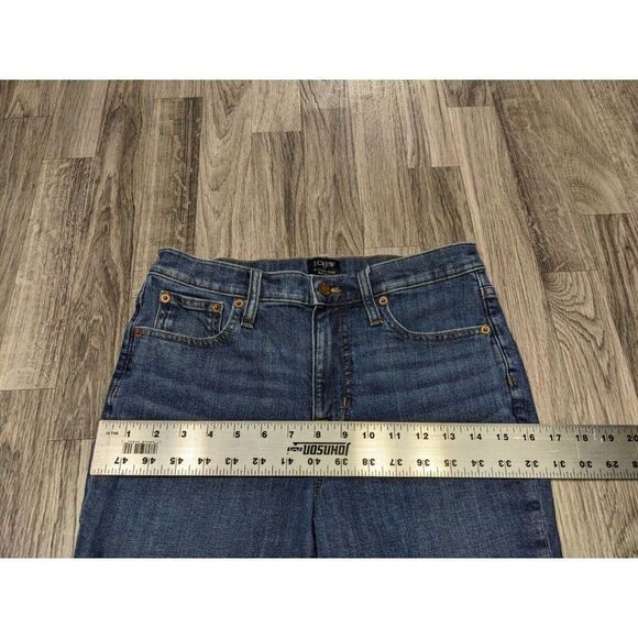 J.Crew Womens Size 27 High Rise Skinny Whiskered Denim Blue Jeans - Picture 9 of 12